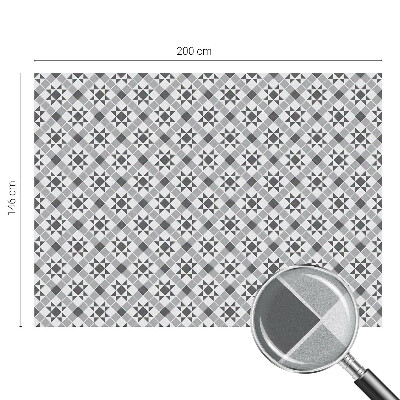 Mleczna naklejka na okno Geometryczne wzory