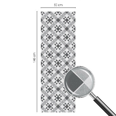 Mleczna naklejka na okno Geometryczne wzory