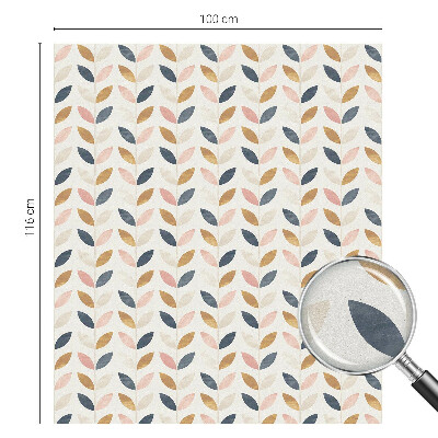 Naklejka na okno dająca prywatność Liście wzór