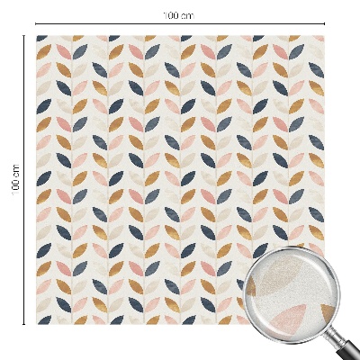 Naklejka na okno dająca prywatność Liście wzór