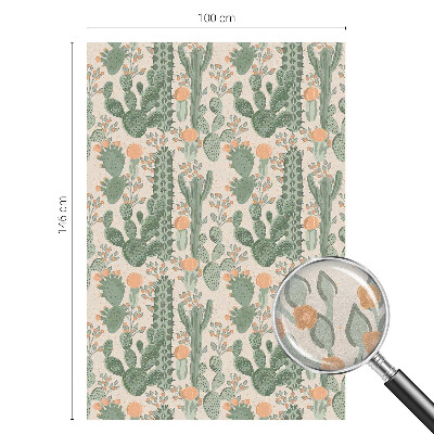 Folia dekoracyjna na okna Zielone sukulenty