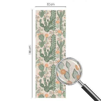 Folia dekoracyjna na okna Zielone sukulenty