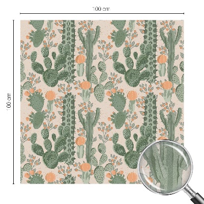 Folia dekoracyjna na okna Zielone sukulenty