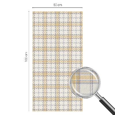 Naklejka na okno mleczna witraż Geometryczna kratka