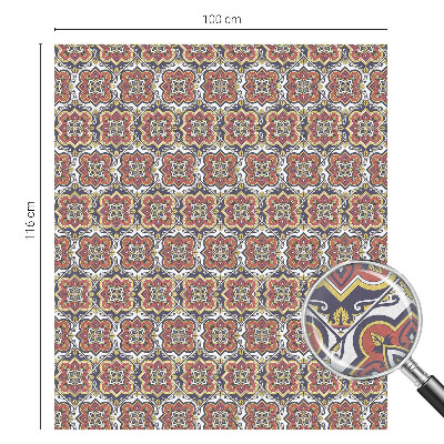 Mleczna naklejka na okno Kwiatowy ornament