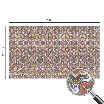 Mleczna naklejka na okno Kwiatowy ornament