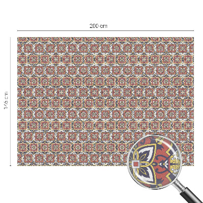 Mleczna naklejka na okno Kwiatowy ornament