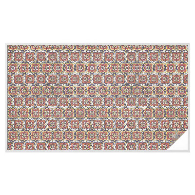 Mleczna naklejka na okno Kwiatowy ornament