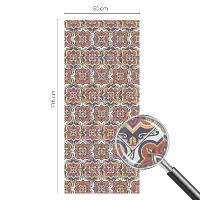 Mleczna naklejka na okno Kwiatowy ornament