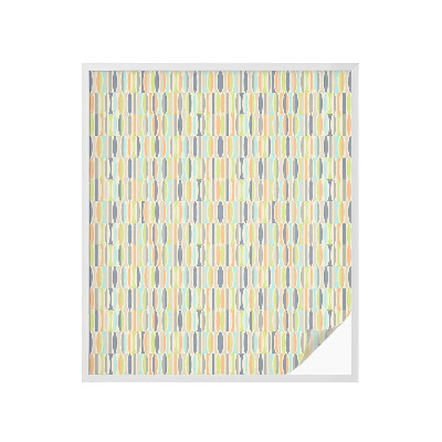 Naklejka na okno mleczna witraż Owalne wzory