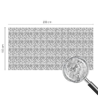 Naklejka na okno mleczna witraż Kwiatowa elegancja