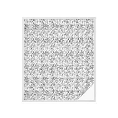 Naklejka na okno mleczna witraż Kwiatowa elegancja