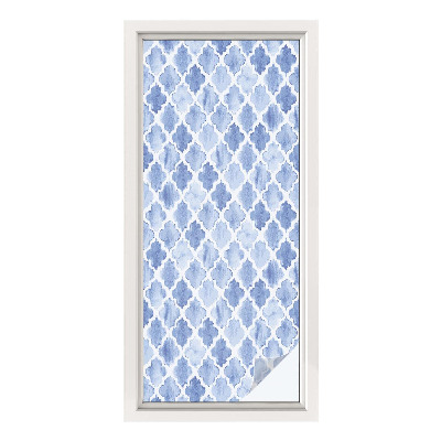 Folia okienna zapewniająca prywatność Akwarelowa elegancja