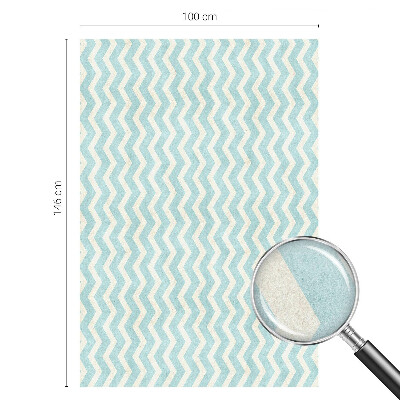 Naklejka na okno dająca prywatność Zygzak błękitny