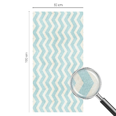 Naklejka na okno dająca prywatność Zygzak błękitny