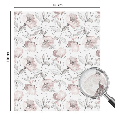 Folia okienna zapewniająca prywatność Różane liście