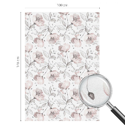 Folia okienna zapewniająca prywatność Różane liście