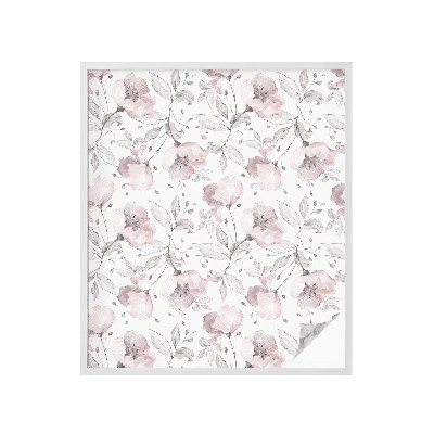 Folia okienna zapewniająca prywatność Różane liście