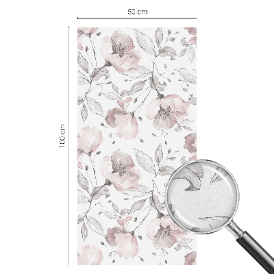 Folia okienna zapewniająca prywatność Różane liście