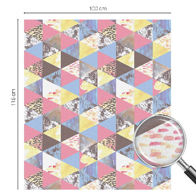 Folia dekoracyjna na okna Kolorowe trójkąty