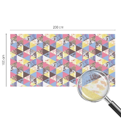 Folia dekoracyjna na okna Kolorowe trójkąty