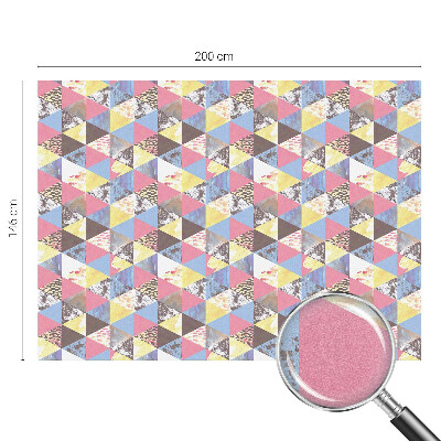 Folia dekoracyjna na okna Kolorowe trójkąty