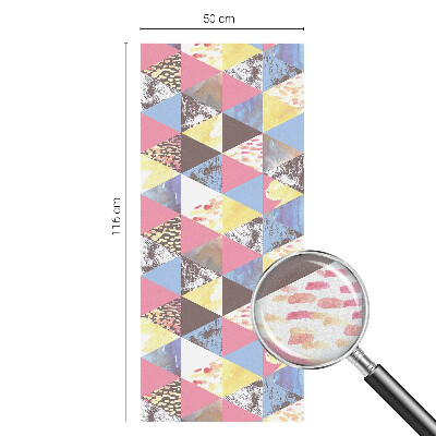 Folia dekoracyjna na okna Kolorowe trójkąty