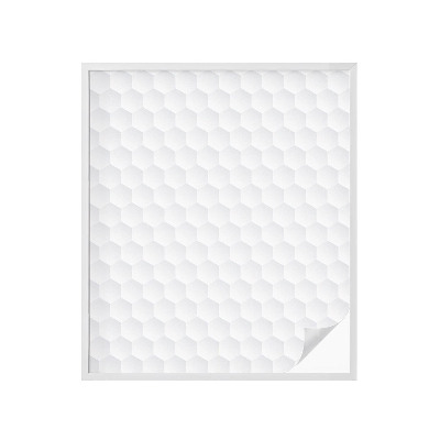 Naklejka na okno mleczna witraż Biała mozaika