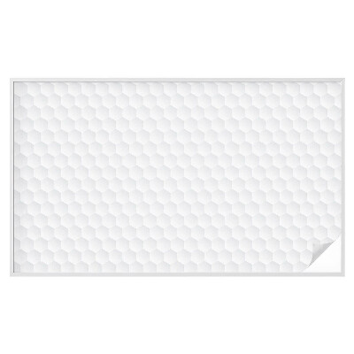 Naklejka na okno mleczna witraż Biała mozaika