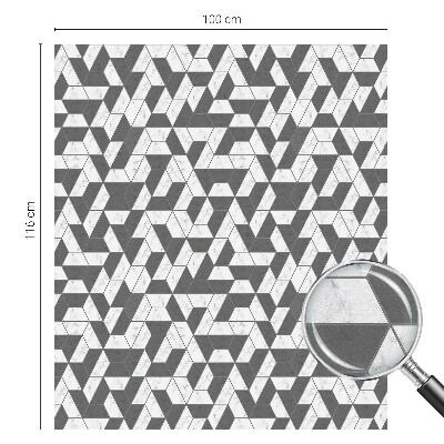 Naklejka na okno mleczna witraż Geometryczne iluzje