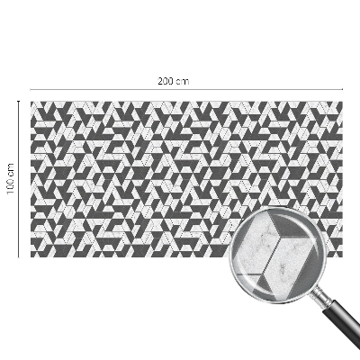 Naklejka na okno mleczna witraż Geometryczne iluzje