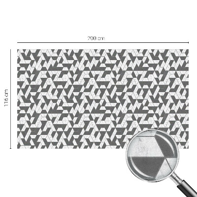 Naklejka na okno mleczna witraż Geometryczne iluzje