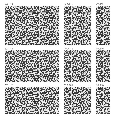 Naklejka na okno mleczna witraż Geometryczne iluzje