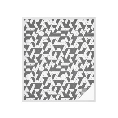 Naklejka na okno mleczna witraż Geometryczne iluzje