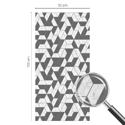 Naklejka na okno mleczna witraż Geometryczne iluzje