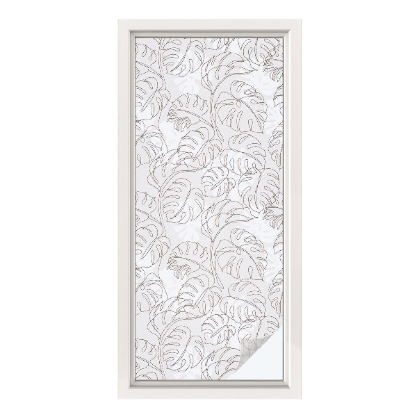 Folia okienna zapewniająca prywatność Roślinny ornament
