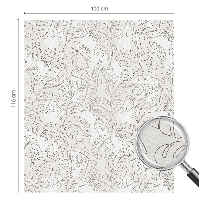 Folia okienna zapewniająca prywatność Roślinny ornament