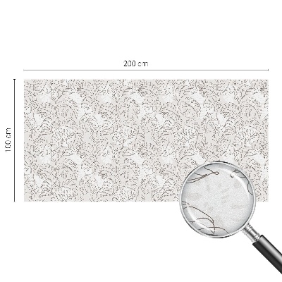 Folia okienna zapewniająca prywatność Roślinny ornament