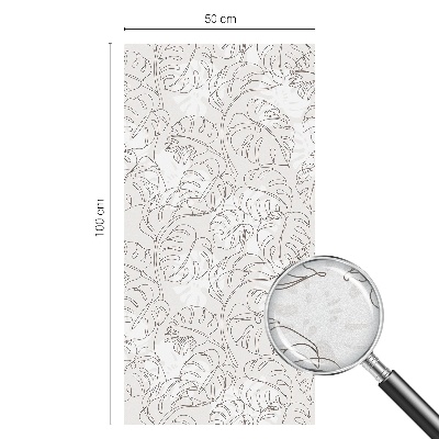 Folia okienna zapewniająca prywatność Roślinny ornament