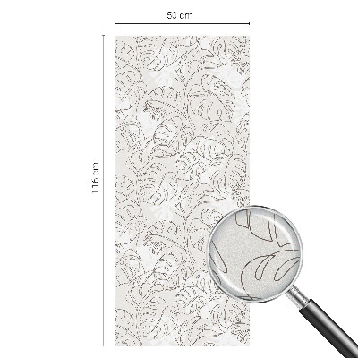 Folia okienna zapewniająca prywatność Roślinny ornament