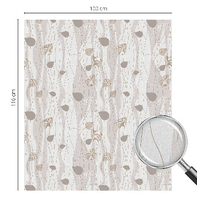 Folia dekoracyjna na okna Eleganckie liście