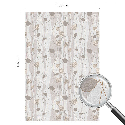 Folia dekoracyjna na okna Eleganckie liście