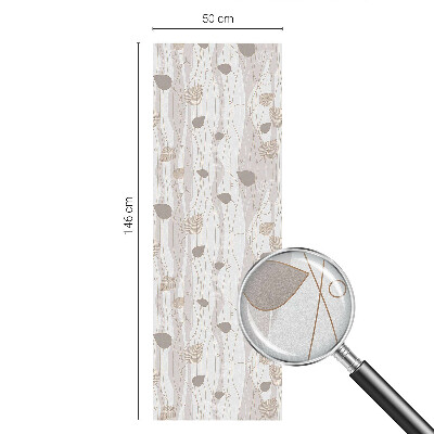 Folia dekoracyjna na okna Eleganckie liście