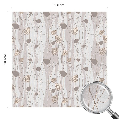 Folia dekoracyjna na okna Eleganckie liście