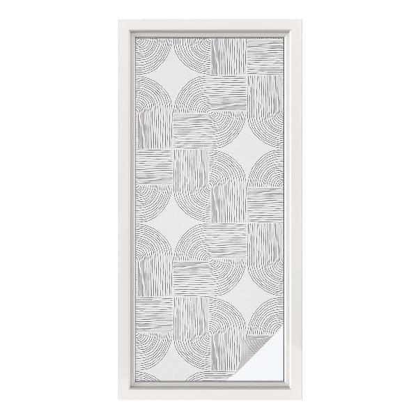 Folia dekoracyjna na okna Spokojna symetria