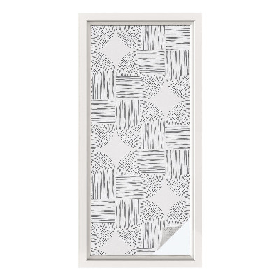 Folia dekoracyjna na okna Spokojna symetria