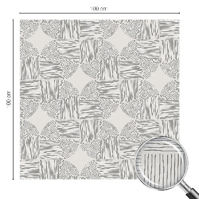 Folia dekoracyjna na okna Spokojna symetria