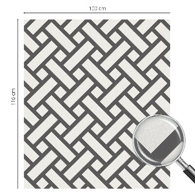 Mleczna naklejka na okno Przeplatające prostokąty