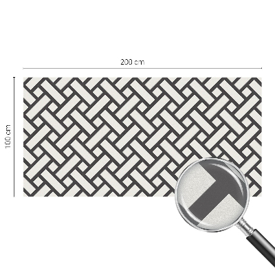 Mleczna naklejka na okno Przeplatające prostokąty