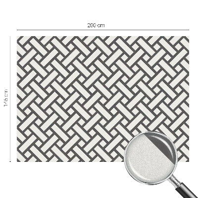 Mleczna naklejka na okno Przeplatające prostokąty